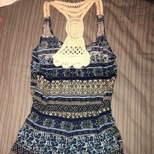 Romper with detailed back